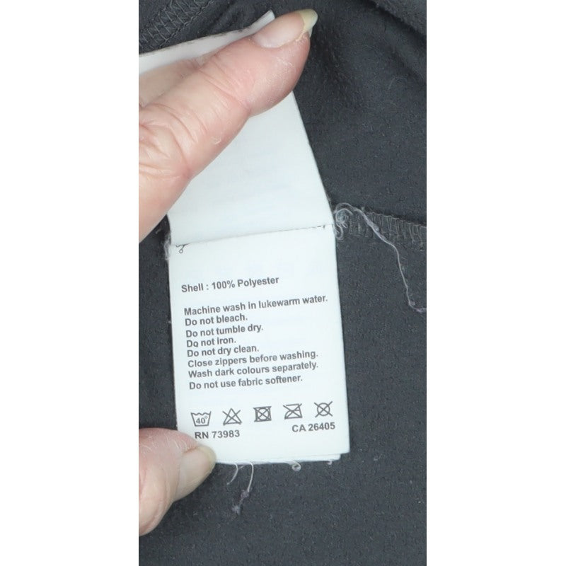 Helly Hansen Women Black M 1/4 Zip Fleece Pullover Sweatshirt