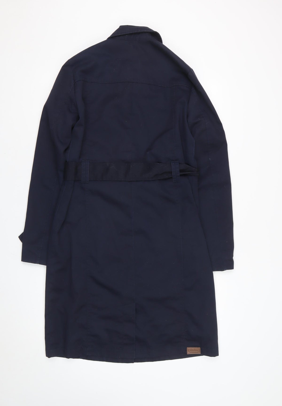 Desires Women’s Navy Blue S Long Belted Trench Coat