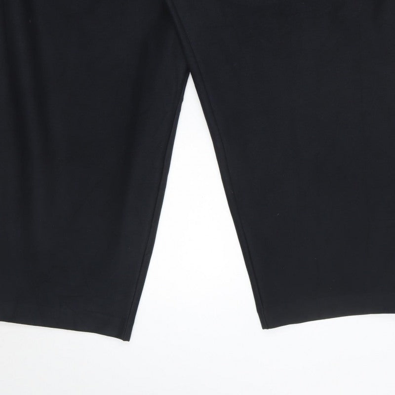Marks & Spencer Women Black Size 22 Short Tapered High Rise Ankle Trousers