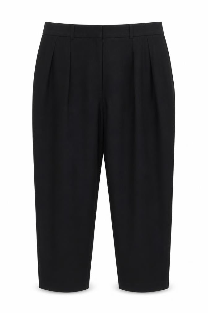 Marks & Spencer Women Black Size 22 Short Tapered High Rise Ankle Trousers