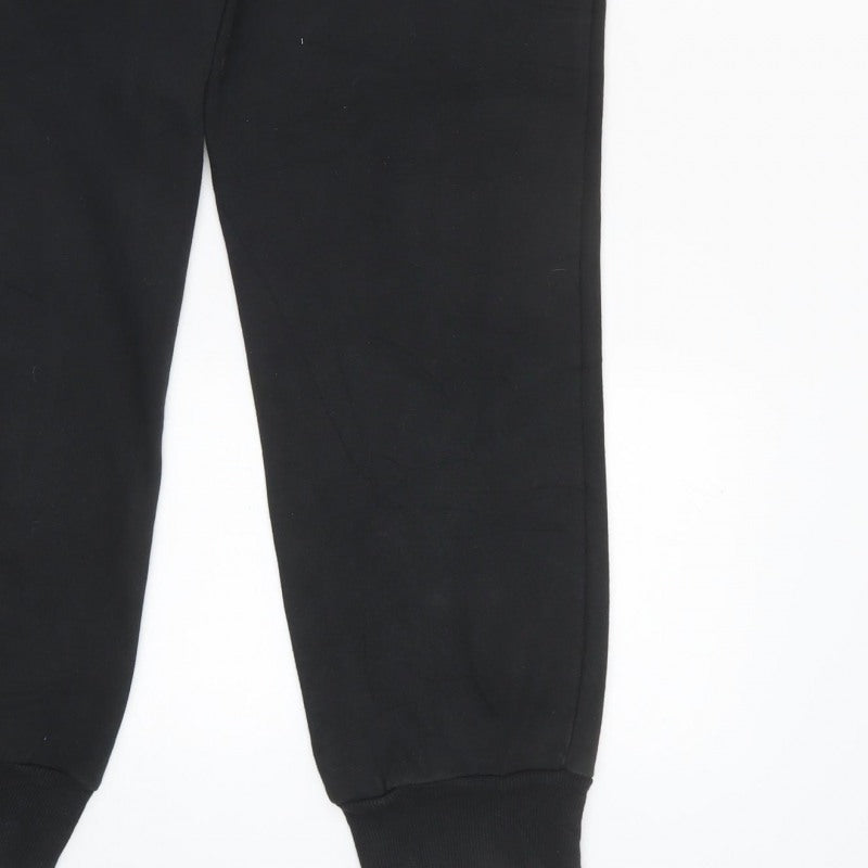 Puma Unisex Adults Black 2XL Jogger Sweatpants Logo Pockets