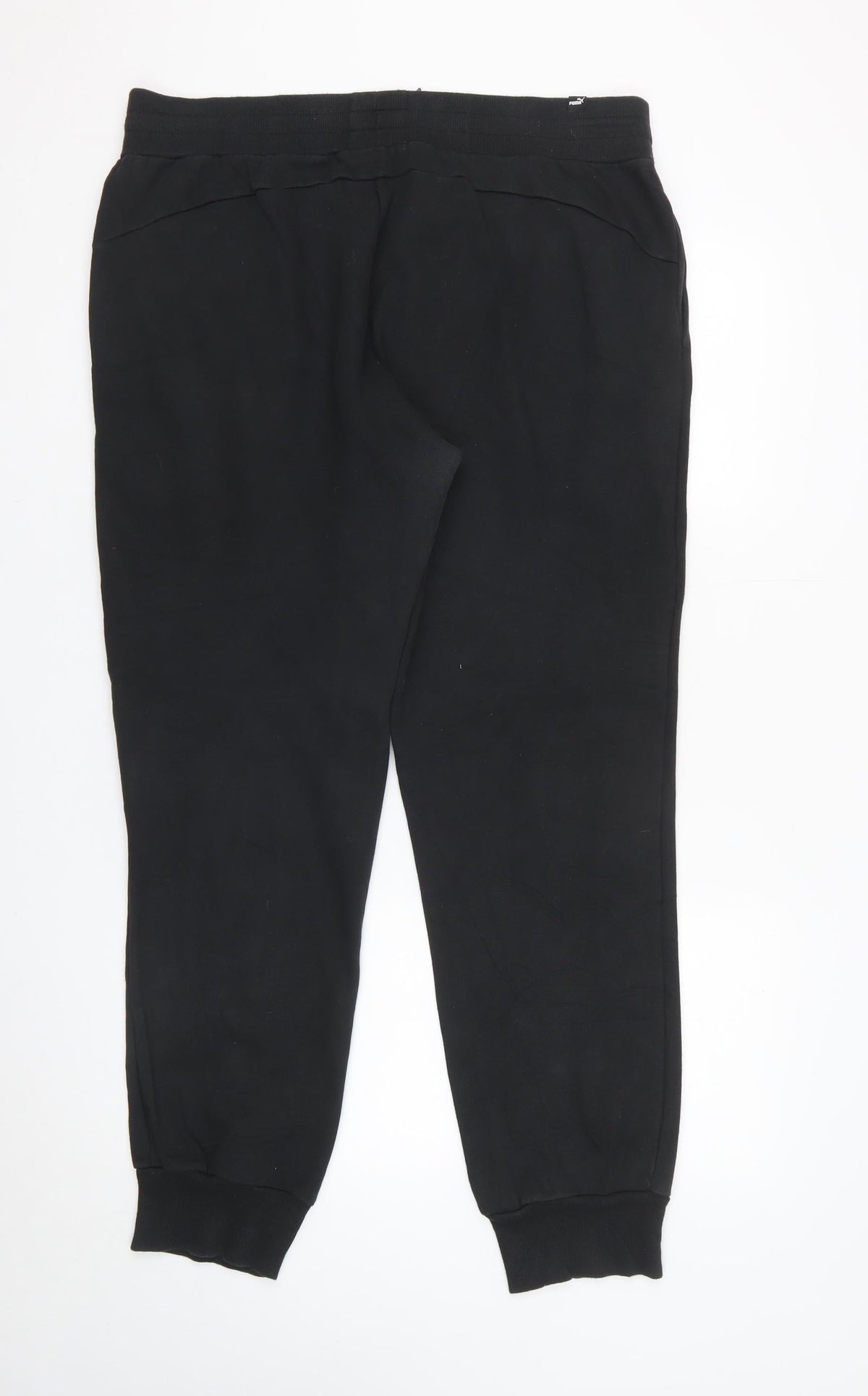 Puma Unisex Adults Black 2XL Jogger Sweatpants Logo Pockets