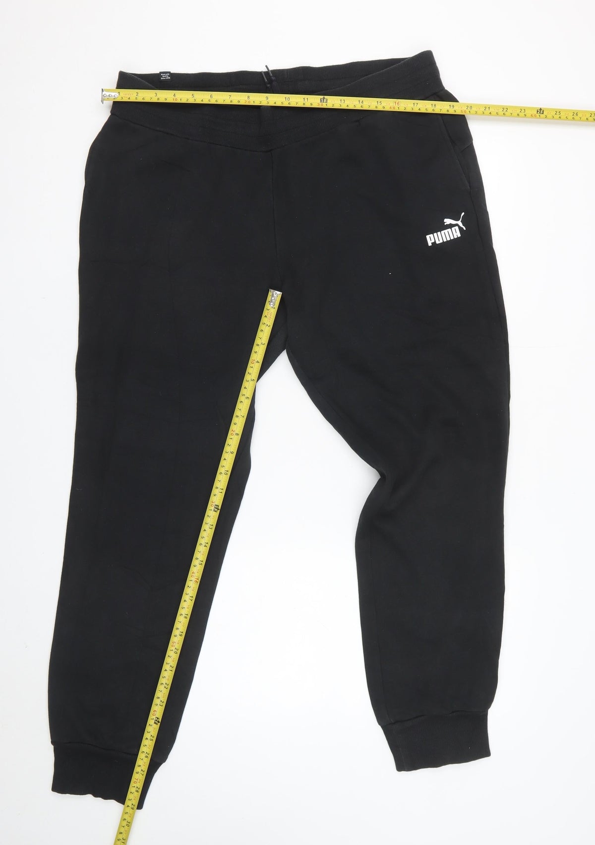 Puma Unisex Adults Black 2XL Jogger Sweatpants Logo Pockets