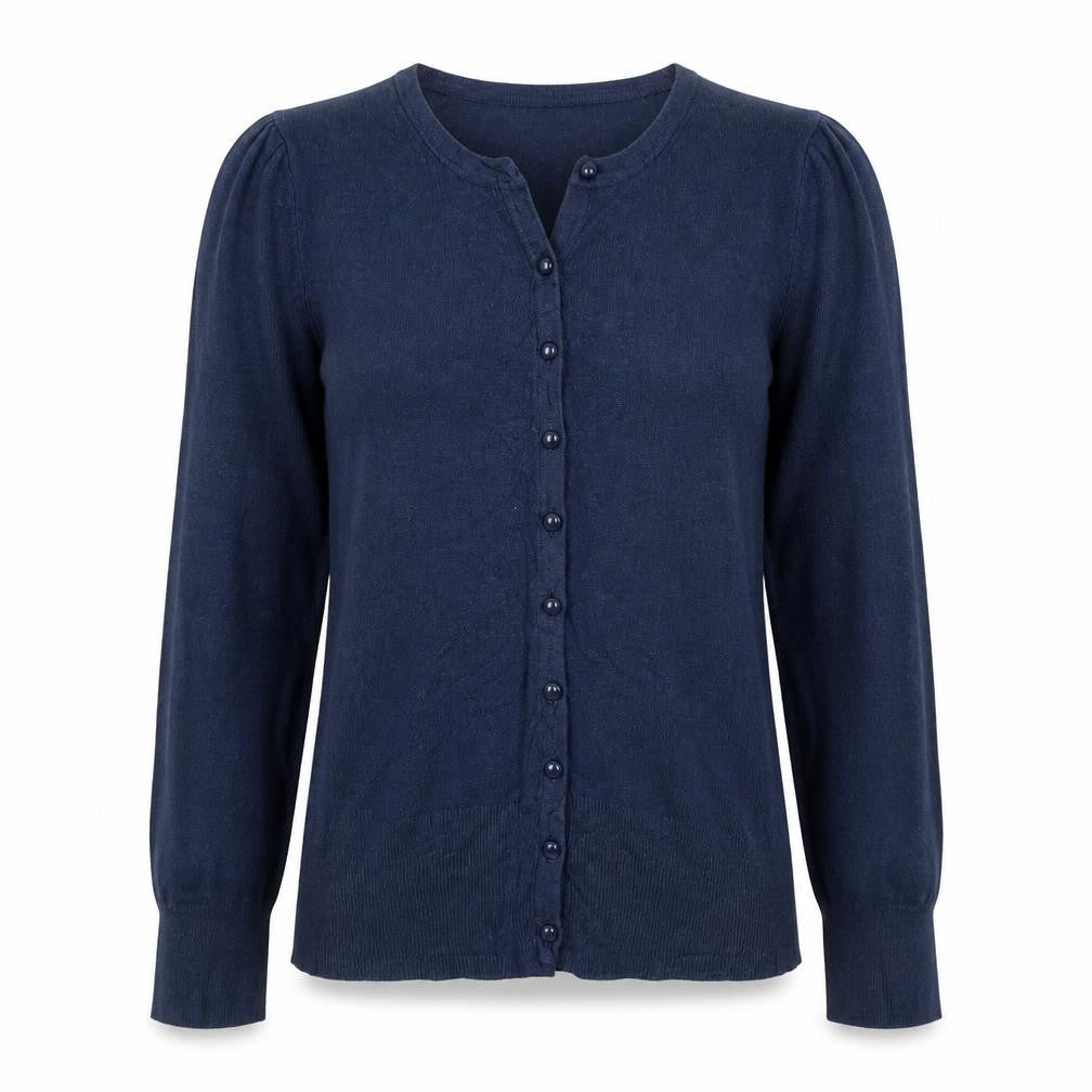 Marks and Spencer Women’s Blue Size M Button Front Cardigan Stretch Knit
