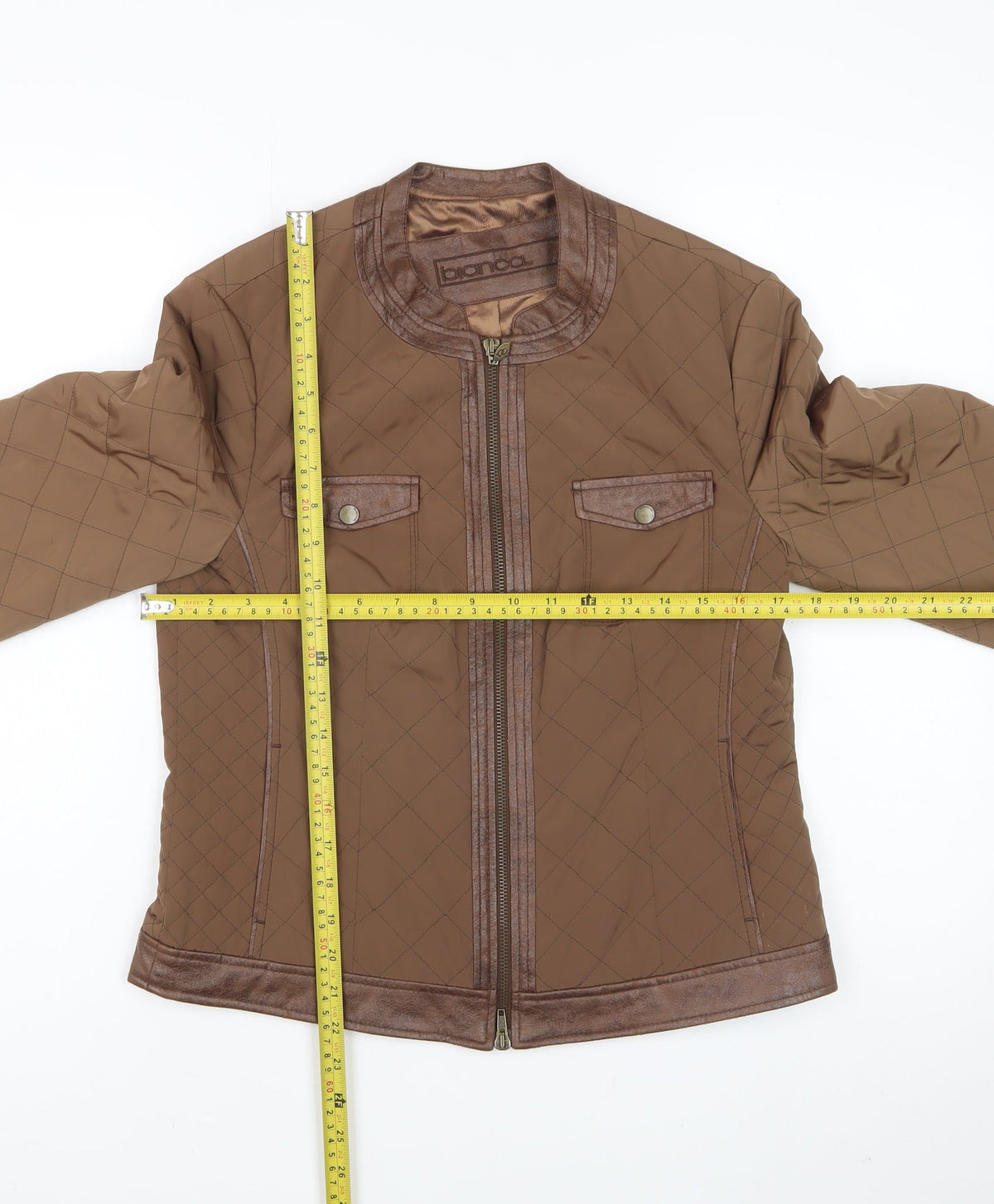 Bianca Women’s Brown UK 10 Quilted Short Padded Jacket
