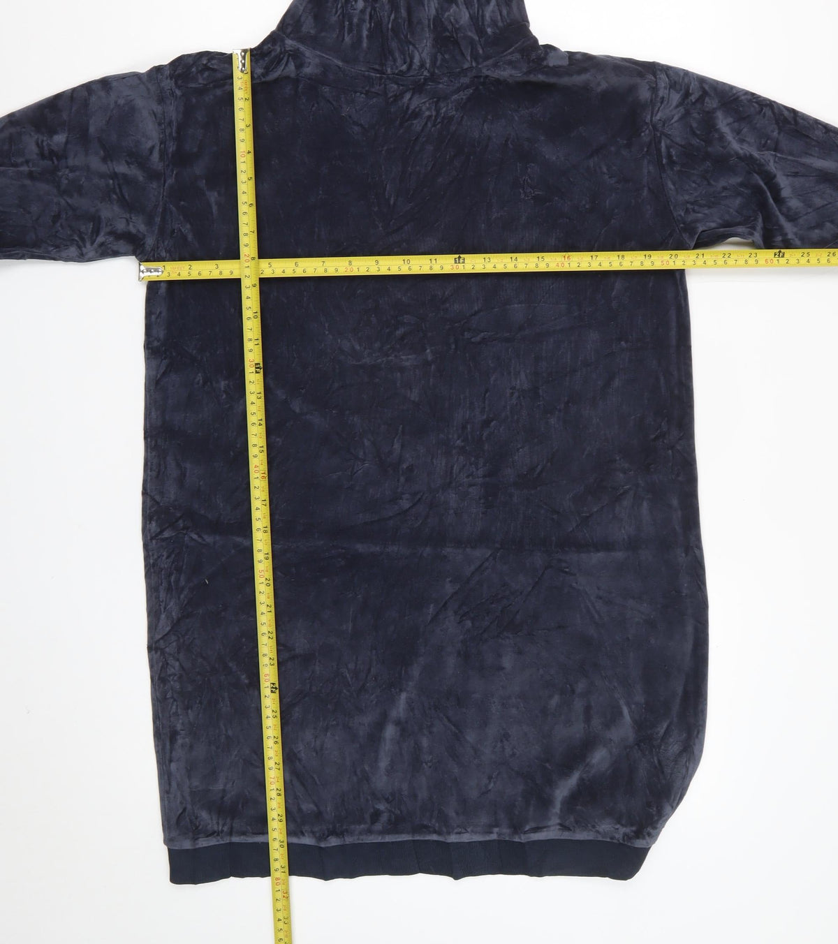 Jack Wills Women’s Blue Velour Pullover Hoodie UK 12 Long Sleeve