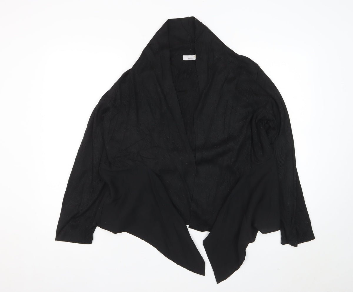 Marks & Spencer Per Una Women Black Size 16 Open Wrap Cardigan