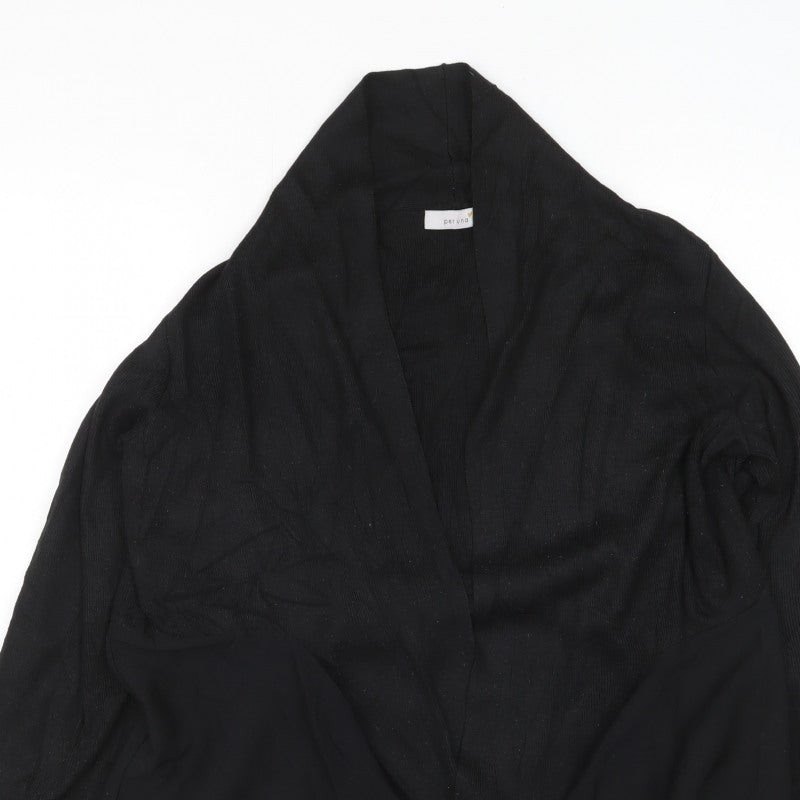Marks & Spencer Per Una Women Black Size 16 Open Wrap Cardigan
