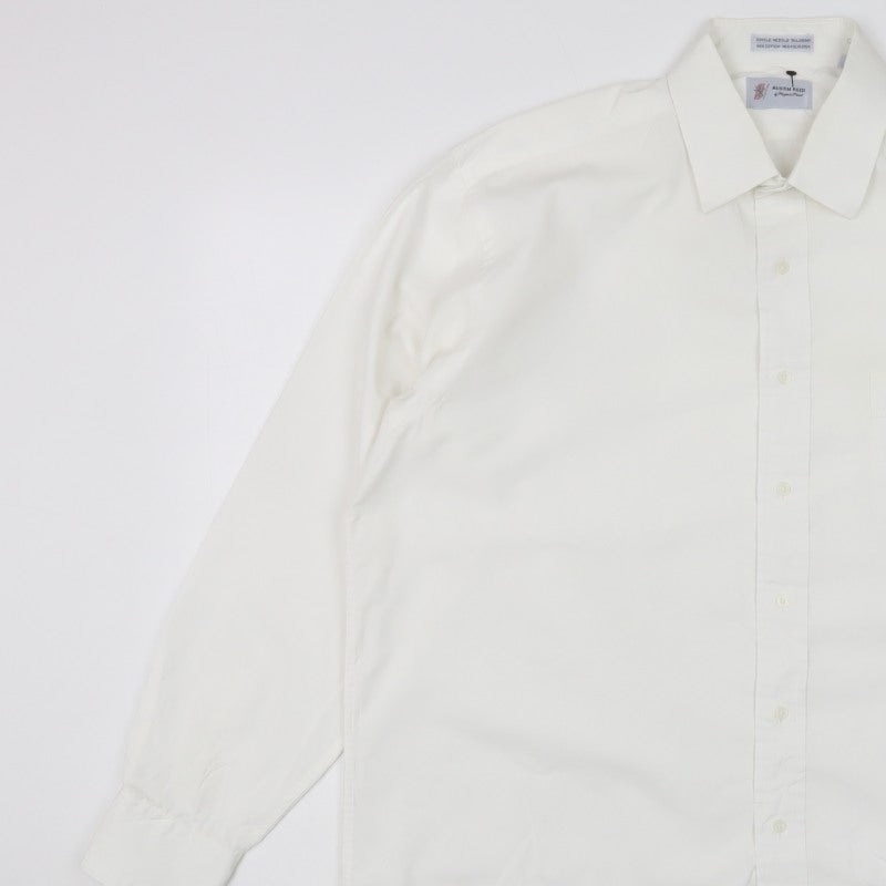 Austin Reed Men’s Ivory M 17in Polycotton Long Sleeve Formal Shirt