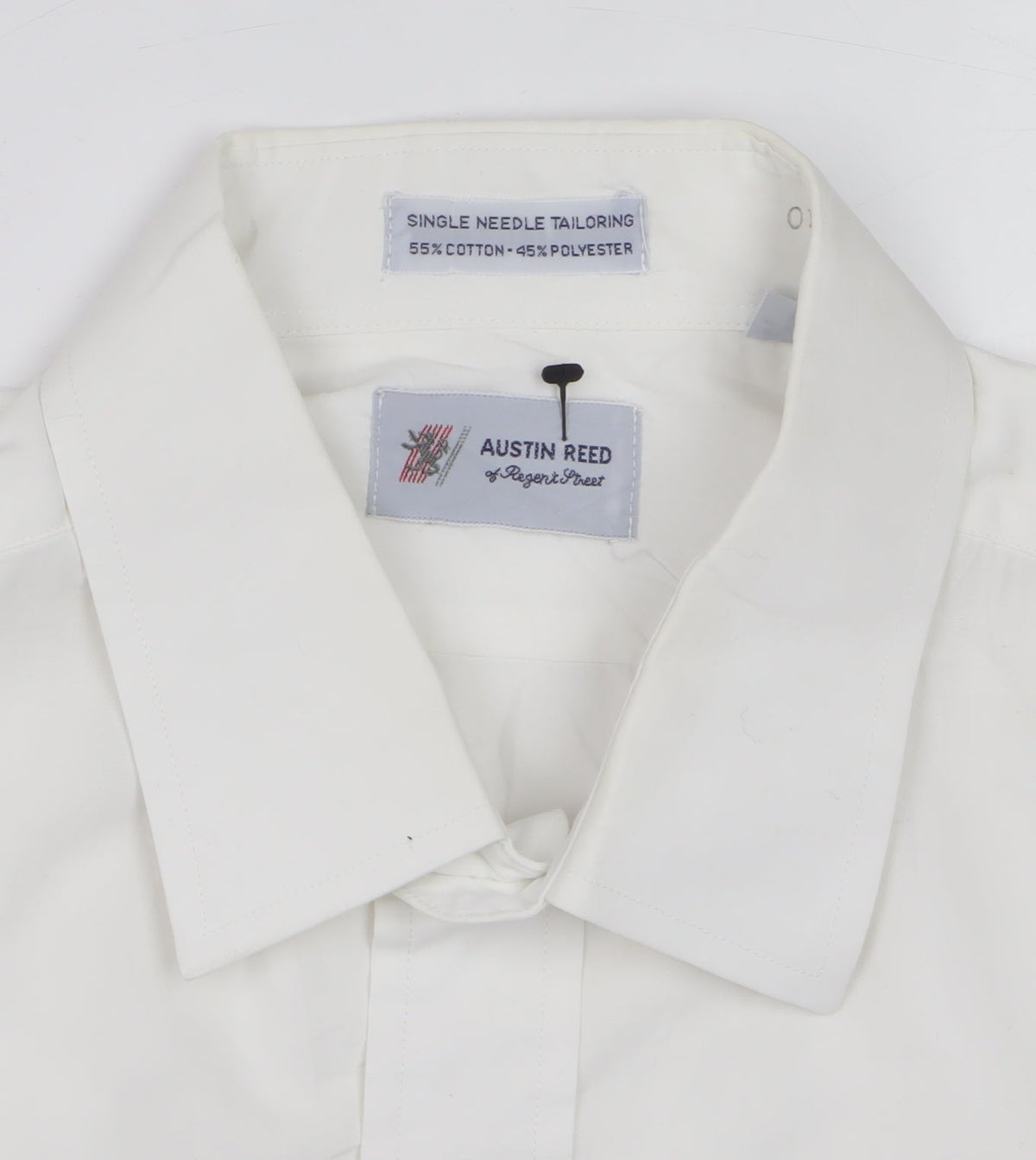 Austin Reed Men’s Ivory M 17in Polycotton Long Sleeve Formal Shirt