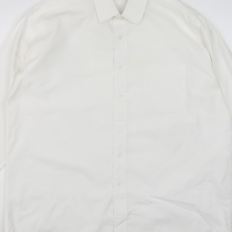 Austin Reed Men’s Ivory M 17in Polycotton Long Sleeve Formal Shirt