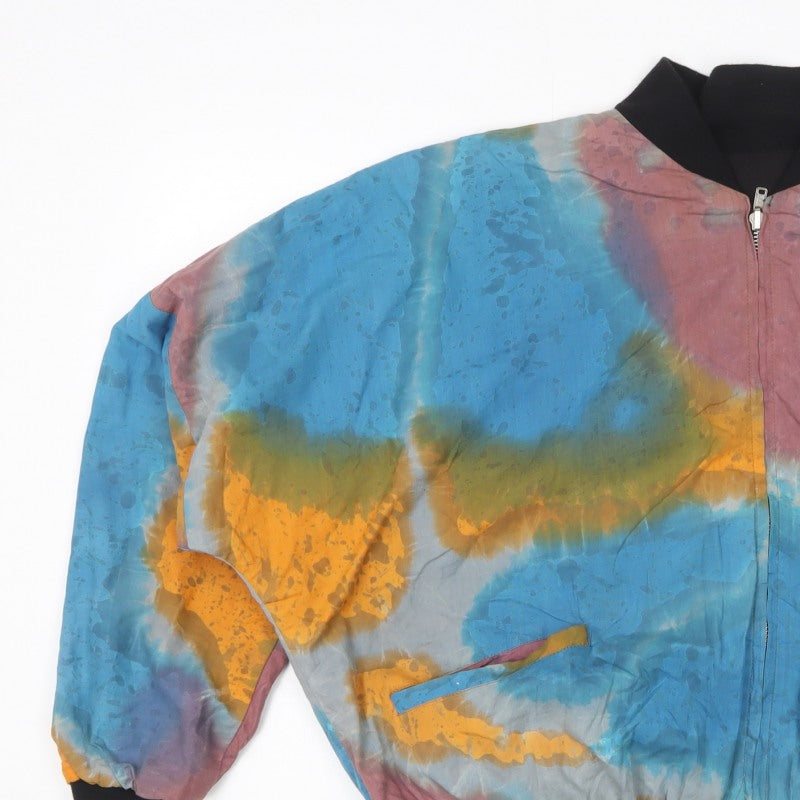 Mata Hari Women’s Multicoloured Cotton Bomber Jacket Size M