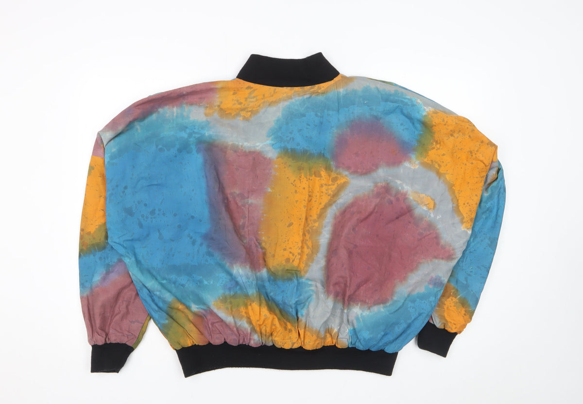 Mata Hari Women’s Multicoloured Cotton Bomber Jacket Size M