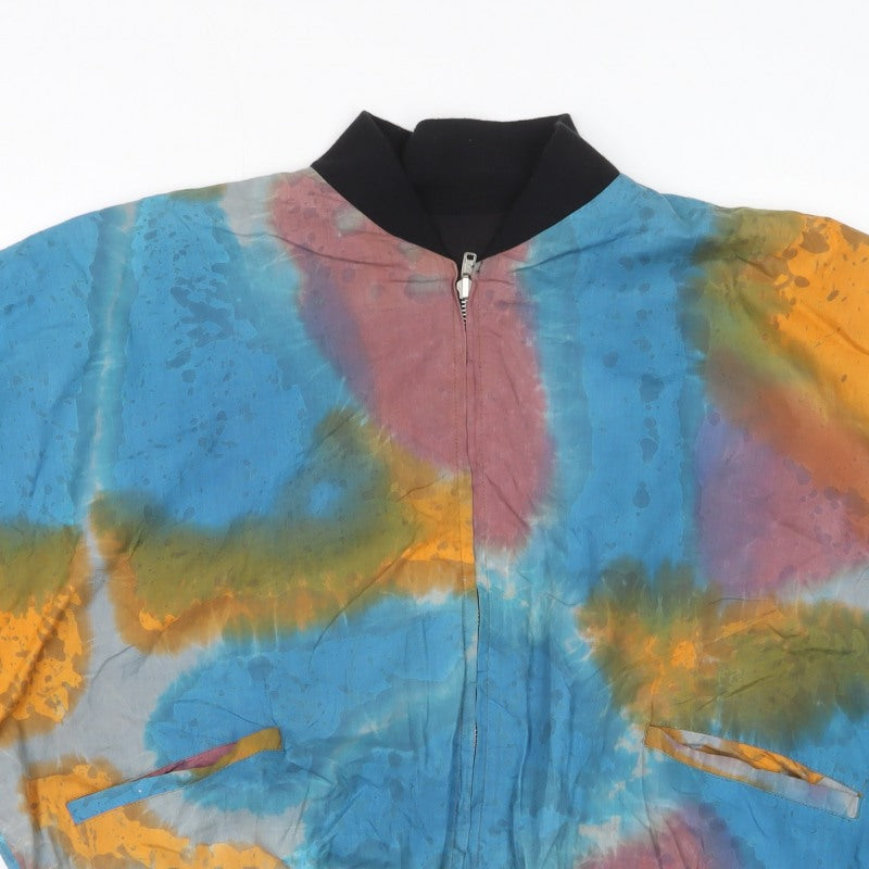 Mata Hari Women’s Multicoloured Cotton Bomber Jacket Size M