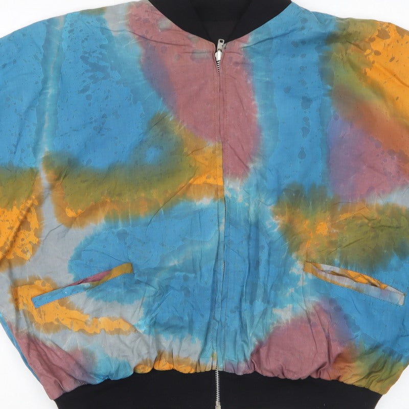 Mata Hari Women’s Multicoloured Cotton Bomber Jacket Size M