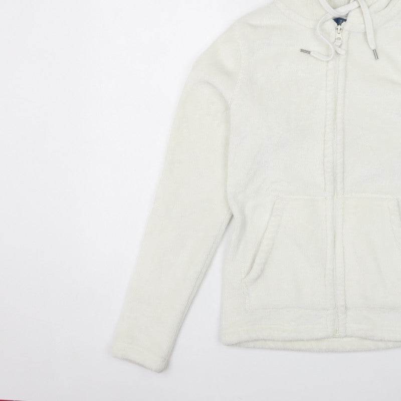 Mountain Warehouse Women’s Ivory UK 12 Hooded Fleece Zip Jacket