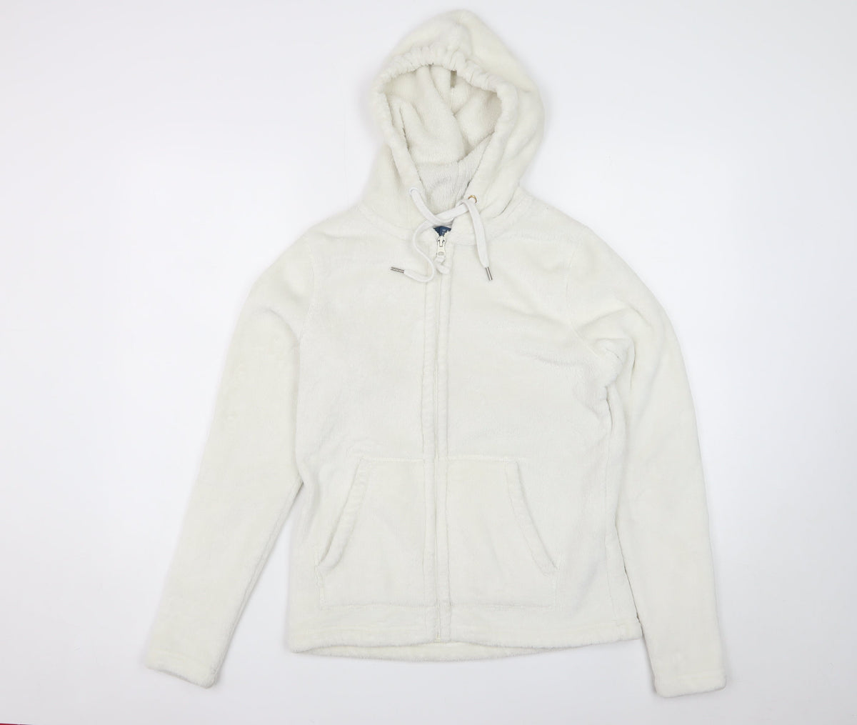 Mountain Warehouse Women’s Ivory UK 12 Hooded Fleece Zip Jacket
