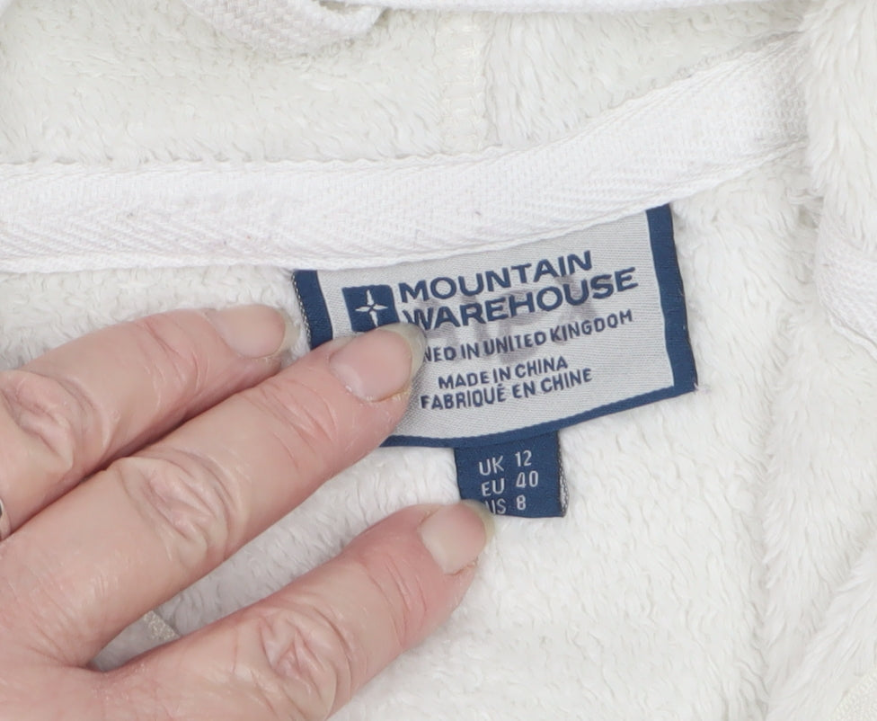 Mountain Warehouse Women’s Ivory UK 12 Hooded Fleece Zip Jacket