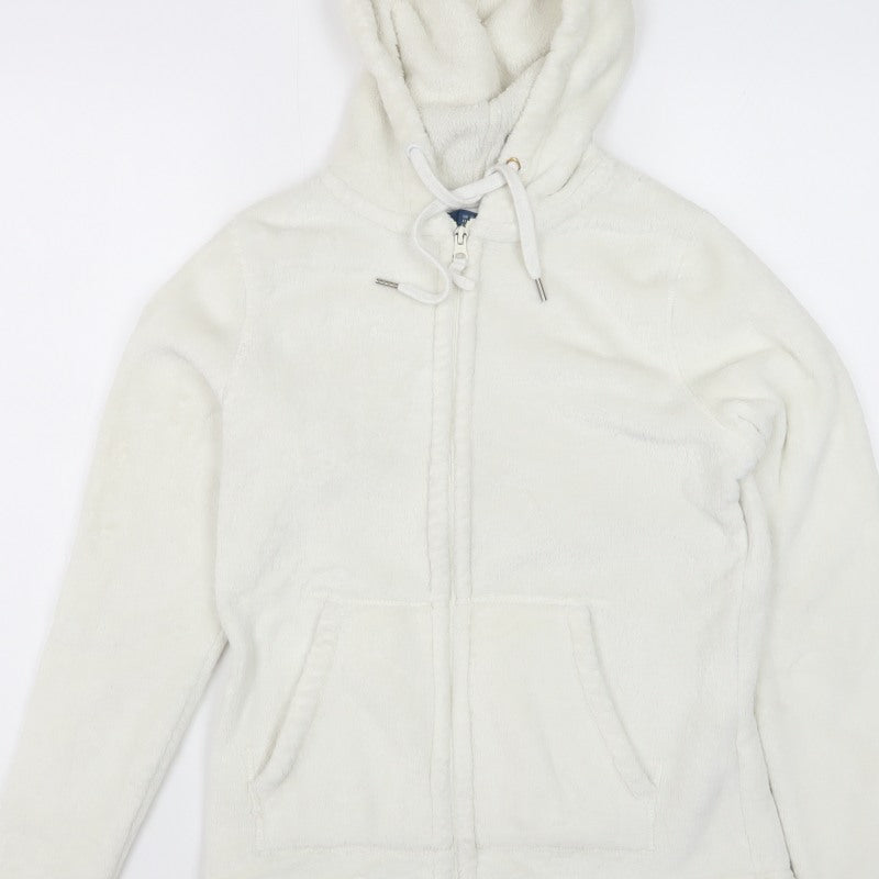 Mountain Warehouse Women’s Ivory UK 12 Hooded Fleece Zip Jacket
