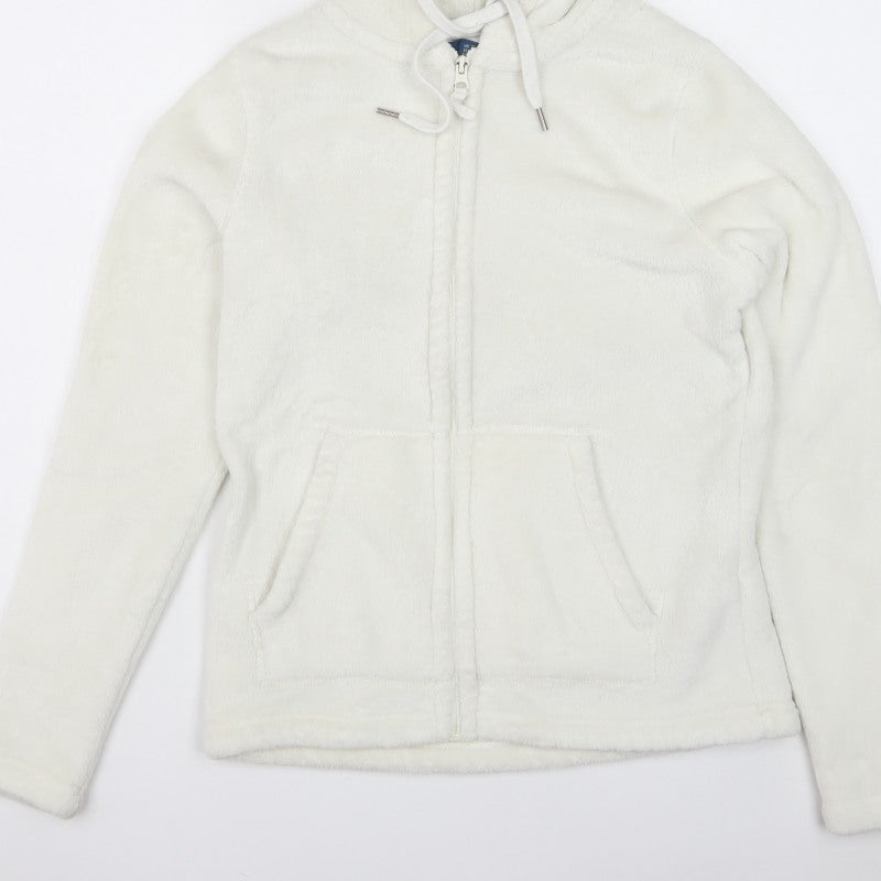 Mountain Warehouse Women’s Ivory UK 12 Hooded Fleece Zip Jacket