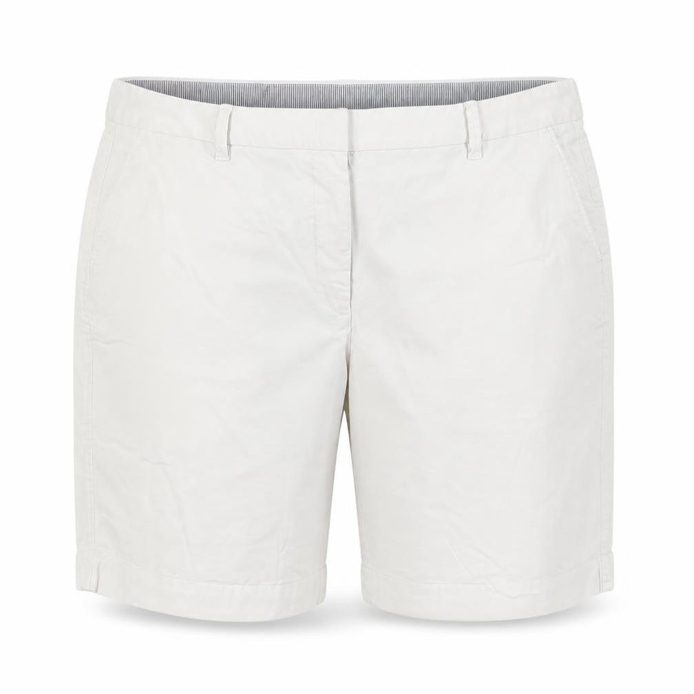 Marks and Spencer Women White Size 20 Cotton Stretch Chino Shorts