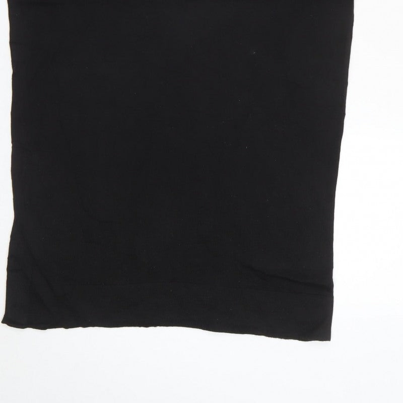 Mango Women Black Size S Sleeveless Sequin Beaded Knit Vest Jumper