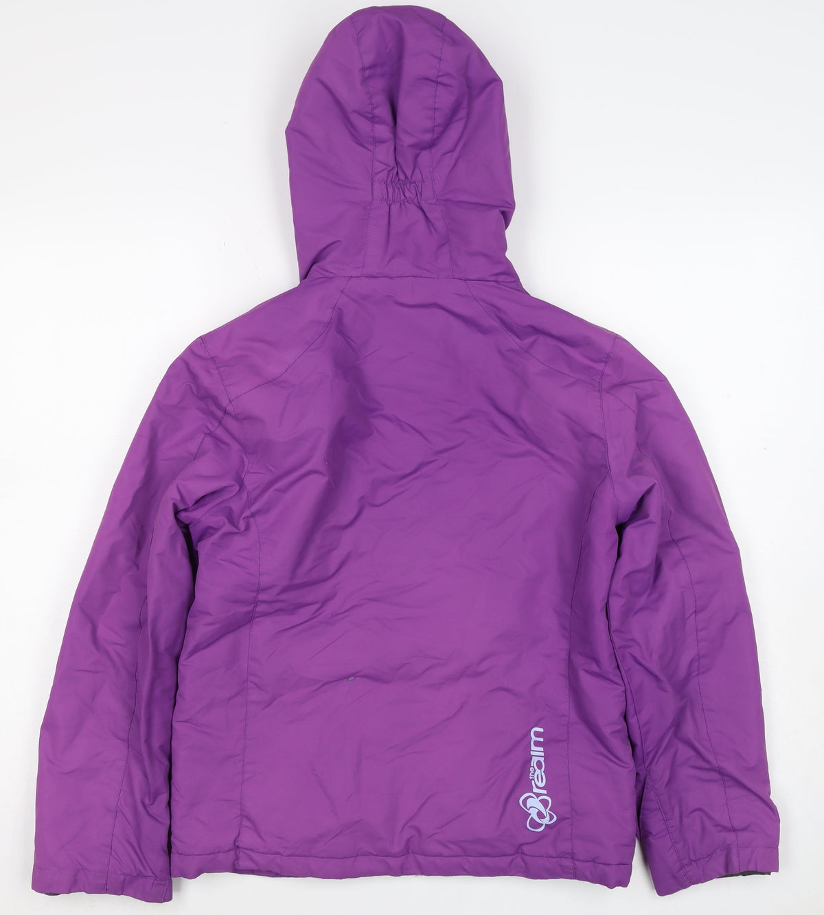 The Realm Girls Purple 11-12 Ski Jacket Hooded Insulated Reflective