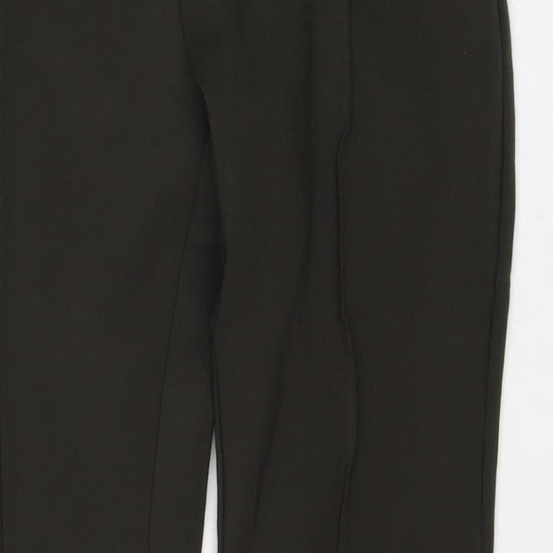 H&M Women Black UK 8 Stretch Pocket Ankle Leggings