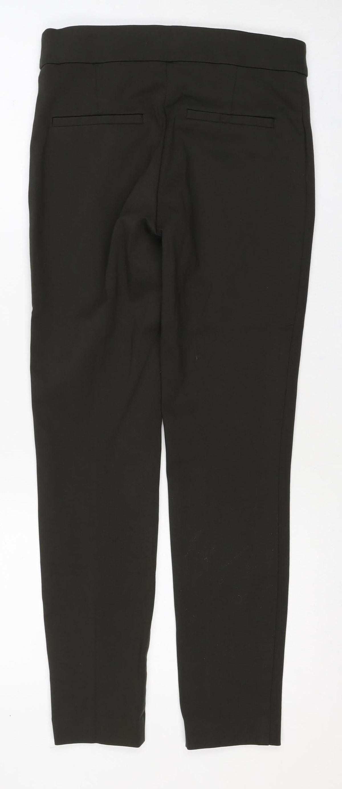 H&M Women Black UK 8 Stretch Pocket Ankle Leggings
