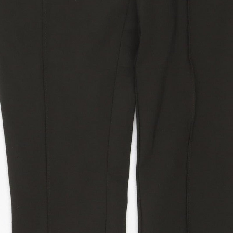 H&M Women Black UK 8 Stretch Pocket Ankle Leggings