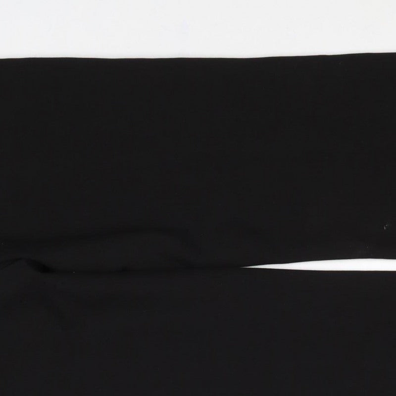 Wallis Women Black UK 12 Straight Leg Pull-On Stretch Trousers