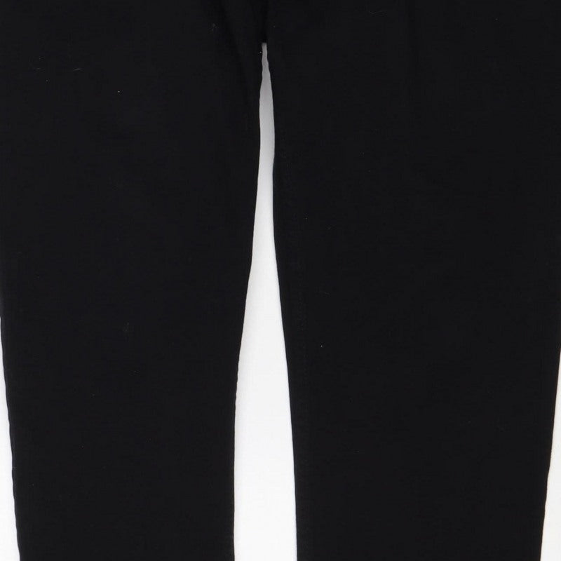 George Men’s Black Straight Stretch Jeans W38 L30 Regular Fit