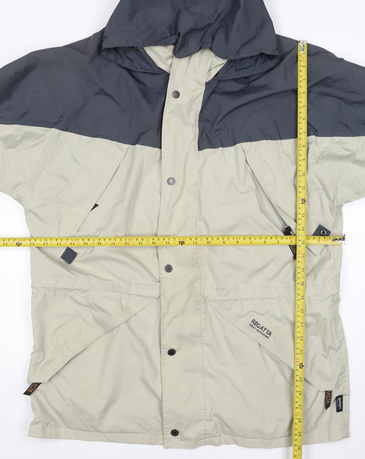 Regatta Men’s Beige Grey L Hooded Waterproof Parka Jacket