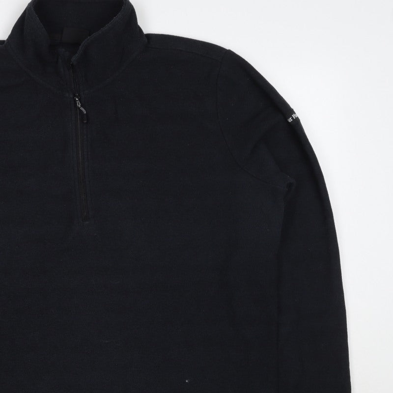 Our Planet Men’s Black M 1/2 Zip Fleece Sweatshirt High Neck
