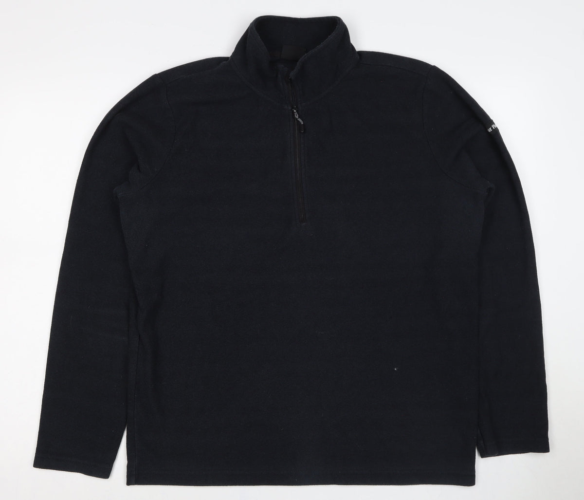 Our Planet Men’s Black M 1/2 Zip Fleece Sweatshirt High Neck