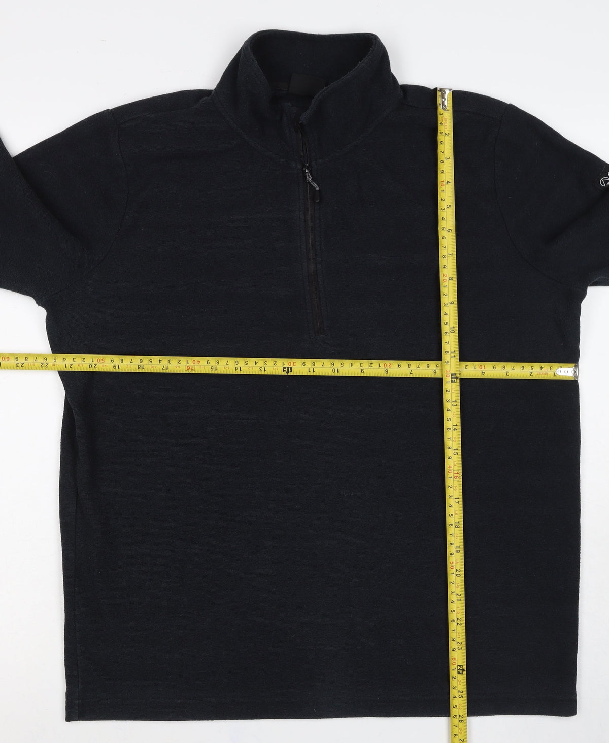 Our Planet Men’s Black M 1/2 Zip Fleece Sweatshirt High Neck