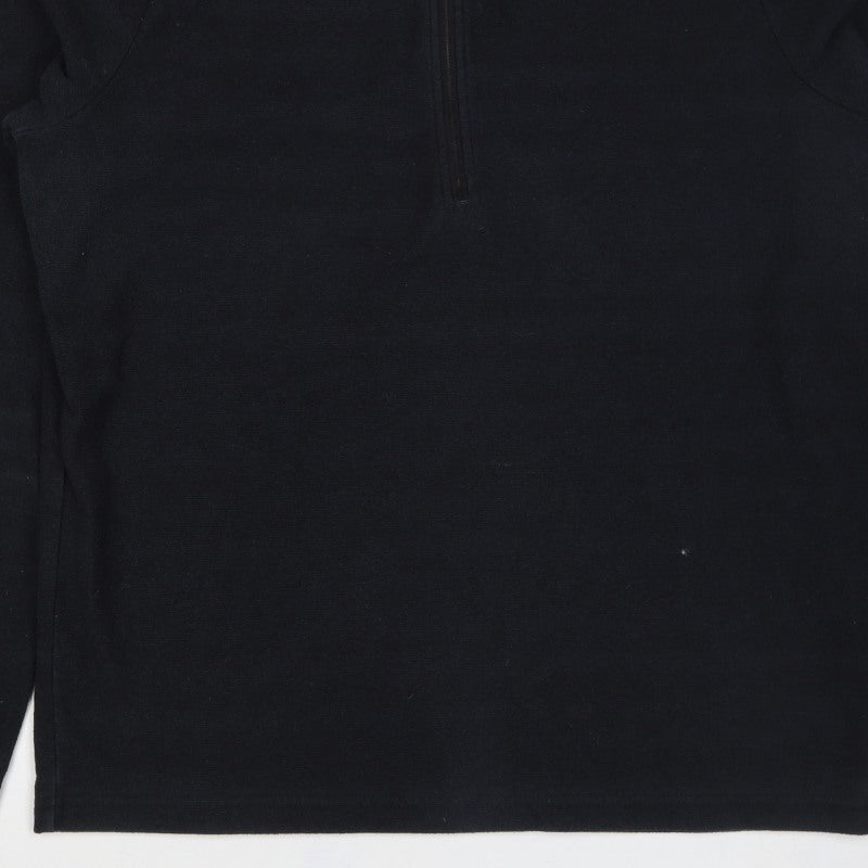 Our Planet Men’s Black M 1/2 Zip Fleece Sweatshirt High Neck