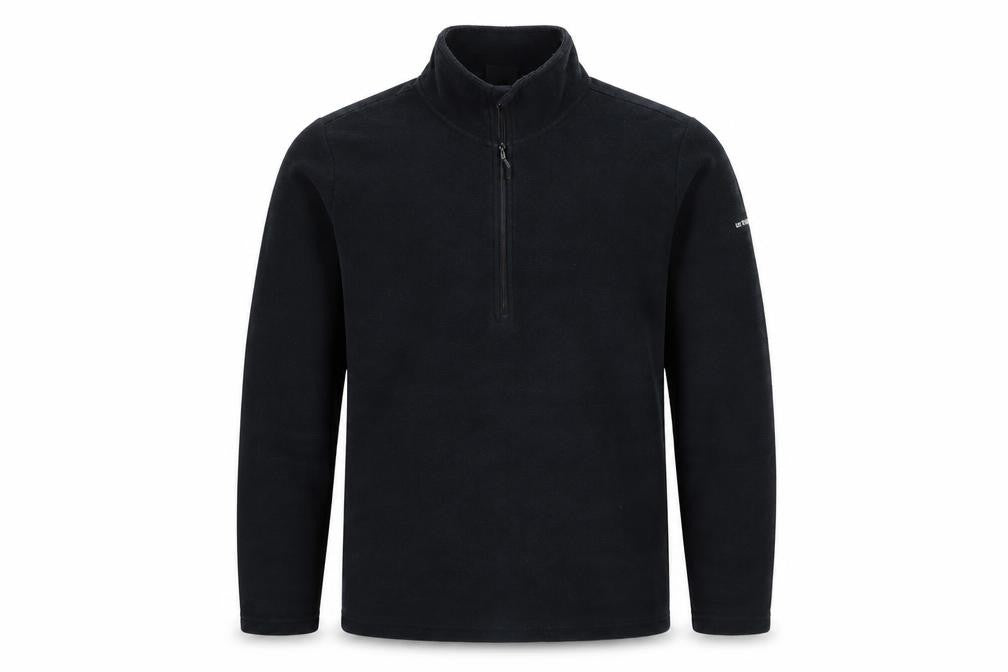 Our Planet Men’s Black M 1/2 Zip Fleece Sweatshirt High Neck