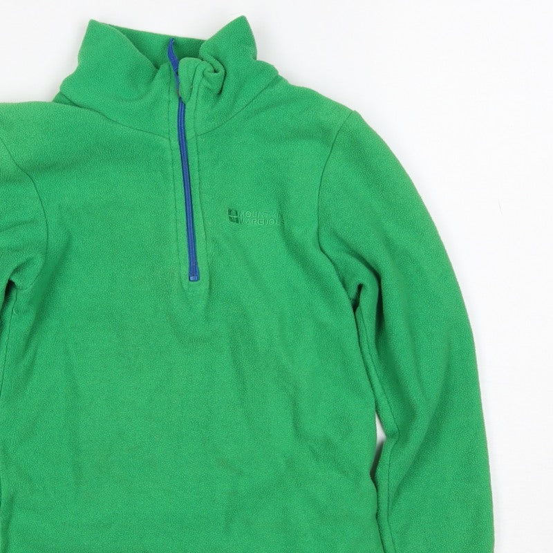 Mountain Warehouse Boys Green Fleece 1/4 Zip Sweatshirt Age 5-6 Years
