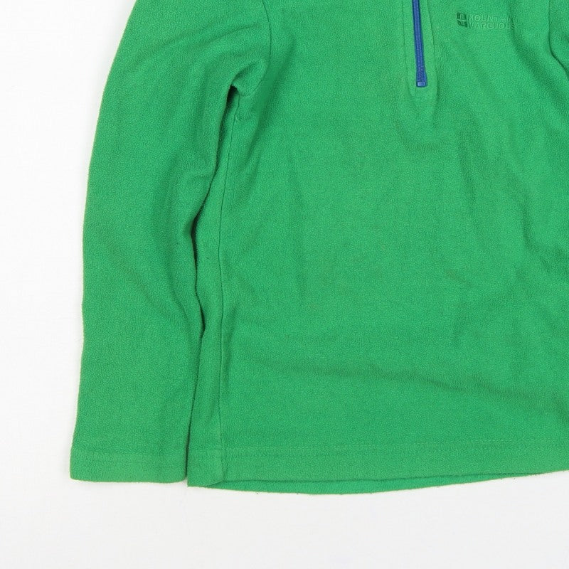 Mountain Warehouse Boys Green Fleece 1/4 Zip Sweatshirt Age 5-6 Years