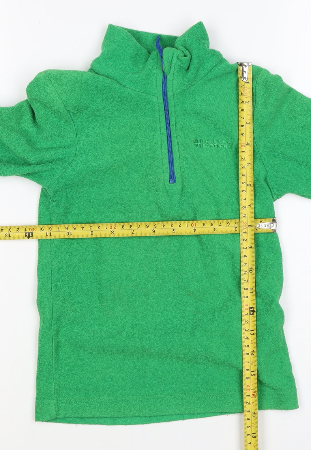 Mountain Warehouse Boys Green Fleece 1/4 Zip Sweatshirt Age 5-6 Years
