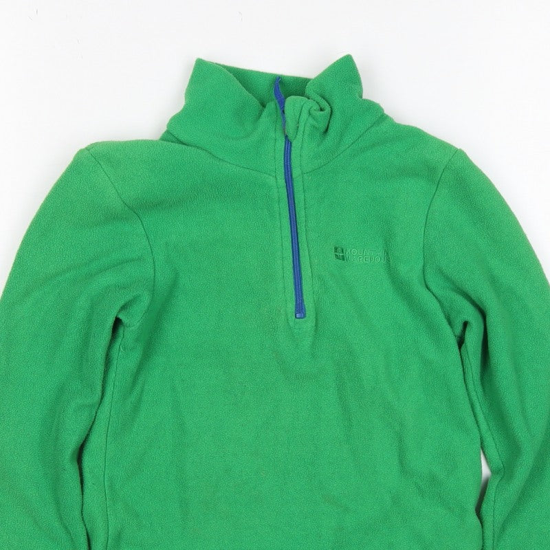Mountain Warehouse Boys Green Fleece 1/4 Zip Sweatshirt Age 5-6 Years