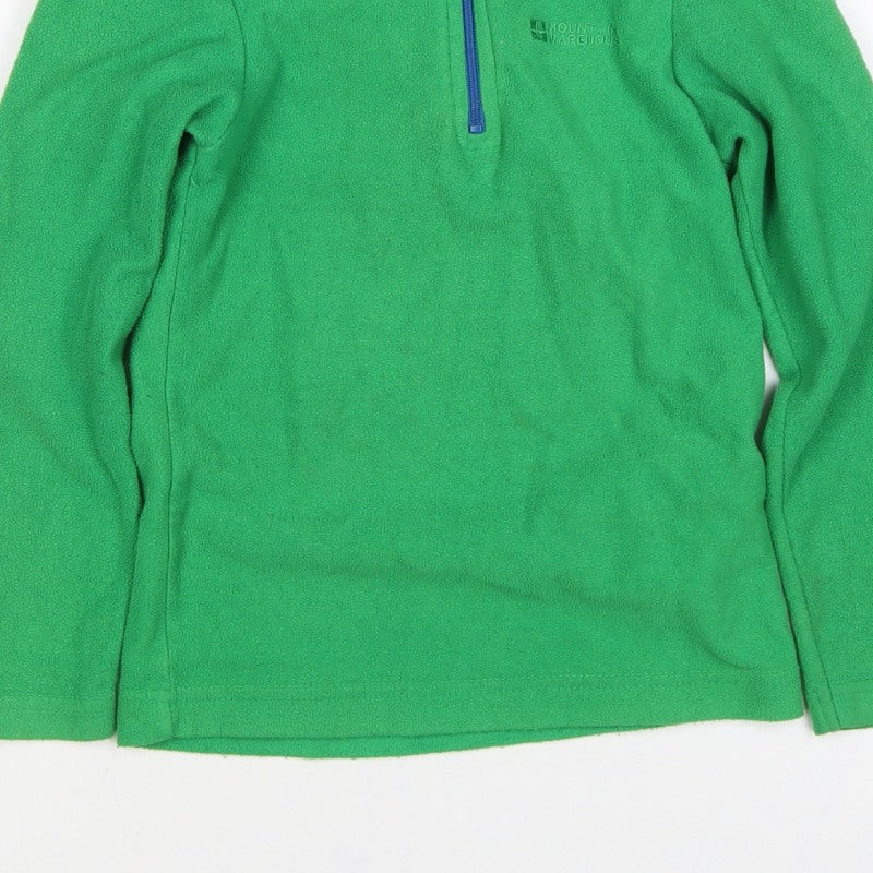 Mountain Warehouse Boys Green Fleece 1/4 Zip Sweatshirt Age 5-6 Years
