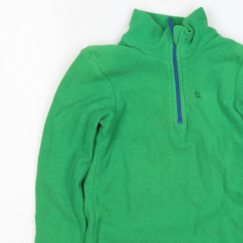 Mountain Warehouse Boys Green Fleece 1/4 Zip Sweatshirt Age 5-6 Years