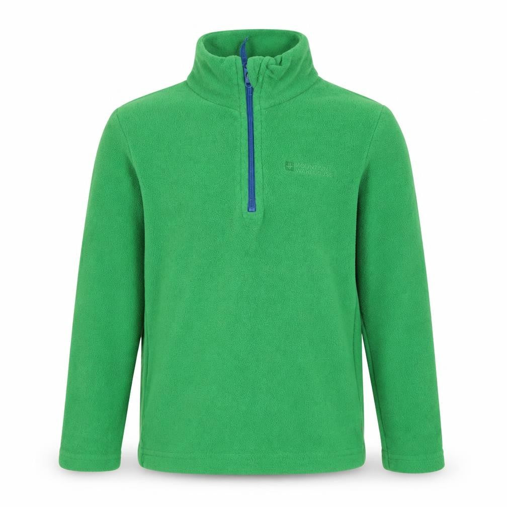 Mountain Warehouse Boys Green Fleece 1/4 Zip Sweatshirt Age 5-6 Years