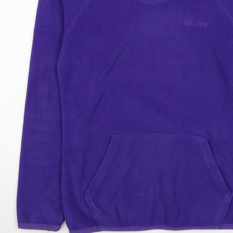 High Gear Women’s Purple Size 8 Fleece Pullover Hoodie Kangaroo Pocket