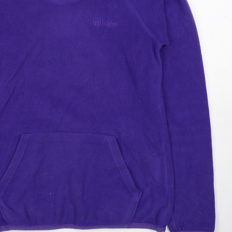 High Gear Women’s Purple Size 8 Fleece Pullover Hoodie Kangaroo Pocket