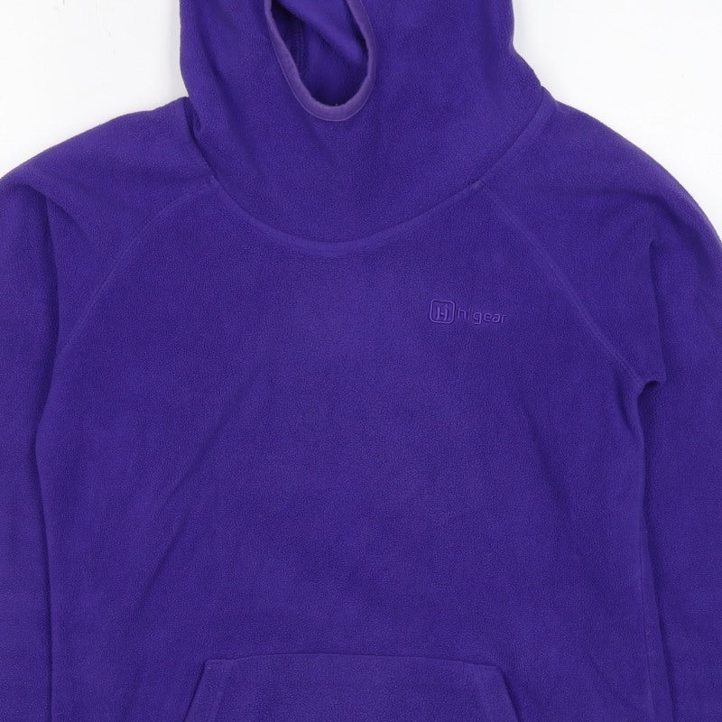 High Gear Women’s Purple Size 8 Fleece Pullover Hoodie Kangaroo Pocket