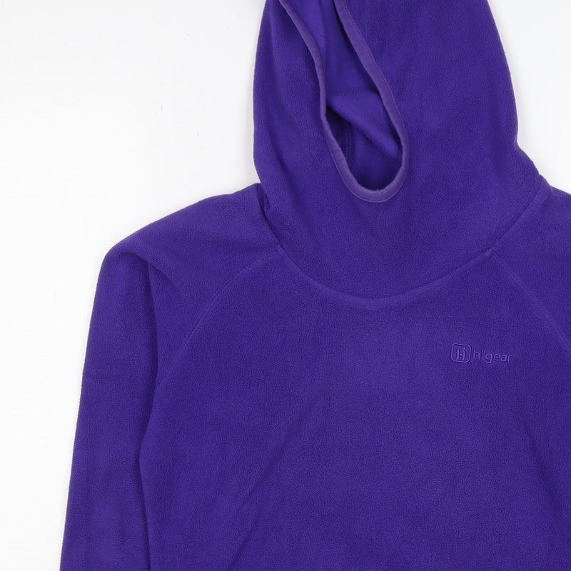 High Gear Women’s Purple Size 8 Fleece Pullover Hoodie Kangaroo Pocket