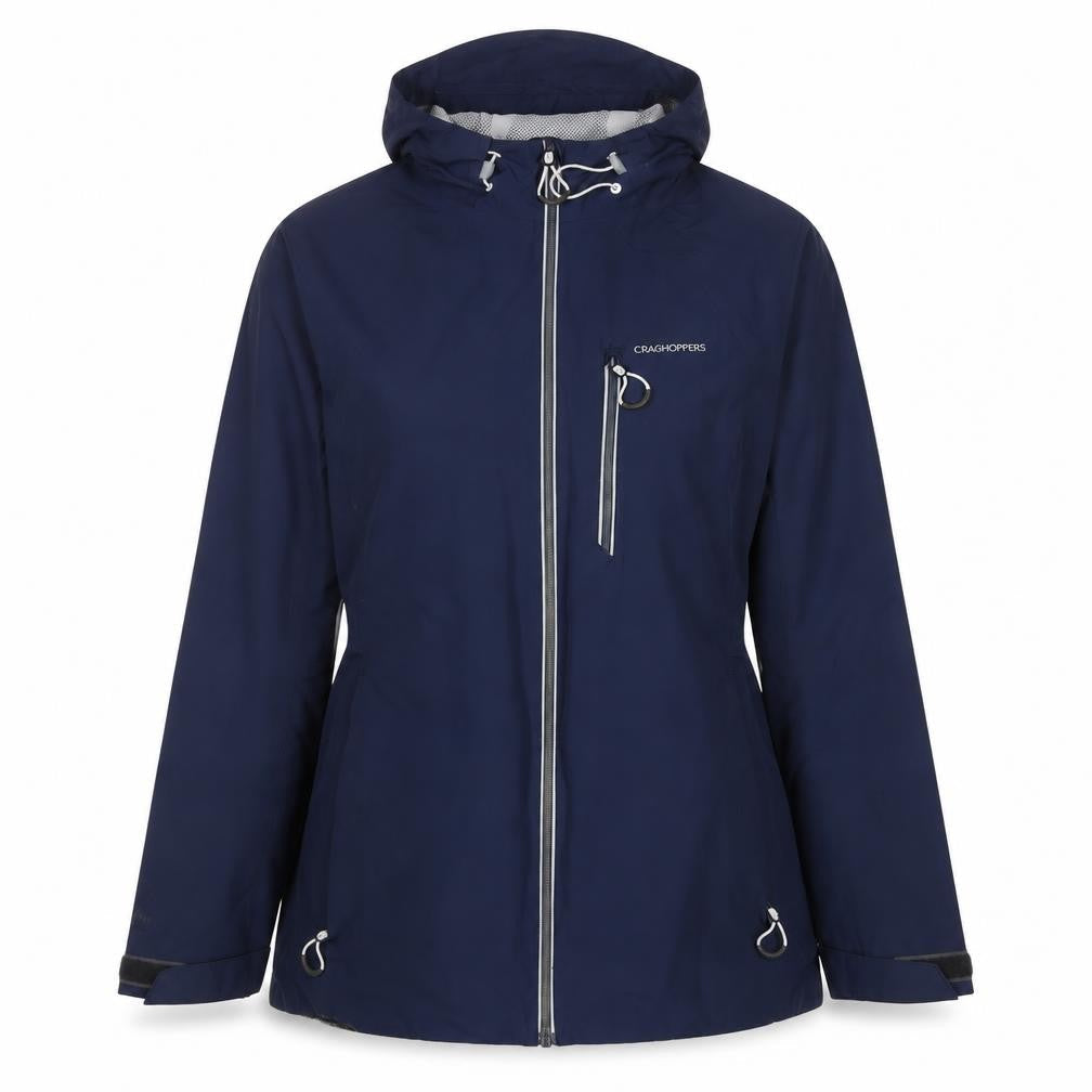 Craghoppers Women’s Navy UK 12 Aquadry Waterproof Hooded Rain Jacket